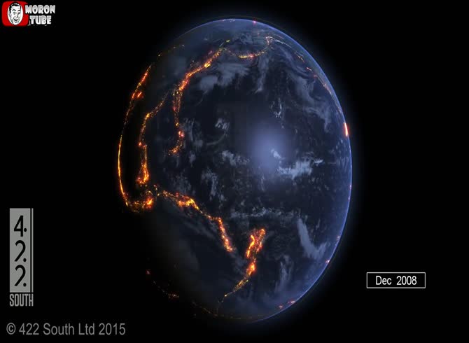 Video: The Earth's seismic activity from 2000 to 2015 is summarized in a data graphic